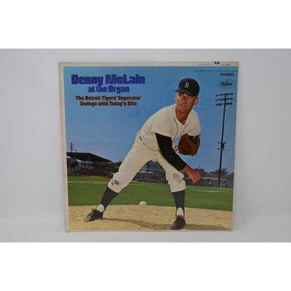 Capitol Records 1968 Denny McLain at the Organ 12" Vinyl LP Record SIGNED - Picture 2 of 9